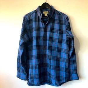 Men’s L.L. Bean Scotch Plaid Flannel Shirt